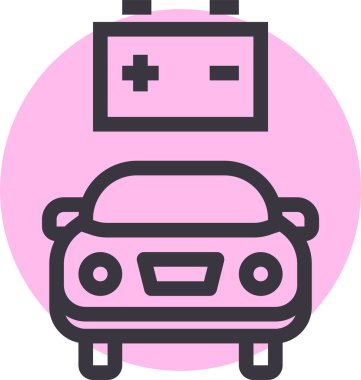 - Araba. Web simgesi basit illüstrasyon