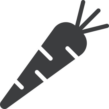 Havuç. Web simgesi basit illüstrasyon