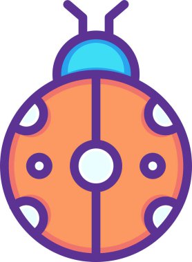 Böcek. Web simgesi basit illüstrasyon