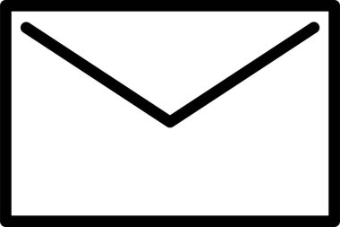 Mektup. Web simgesi basit tasarım