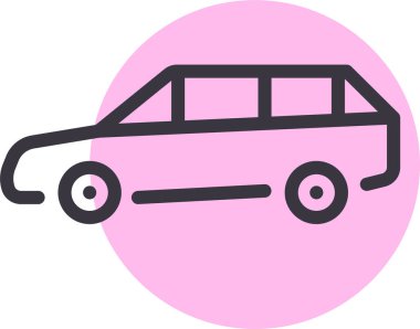 - Araba. Web simgesi basit illüstrasyon