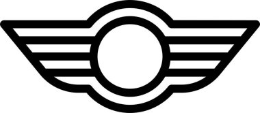 bir kalkanın siyah ve beyaz vektör çizimi