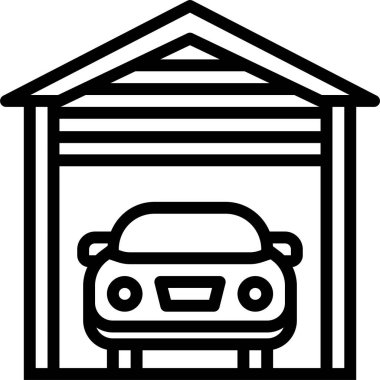 Araba garajı. Web simgesi