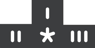 Podyum. Web simgesi basit illüstrasyon