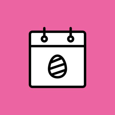 Takvim simgesi vektör illüstrasyonu