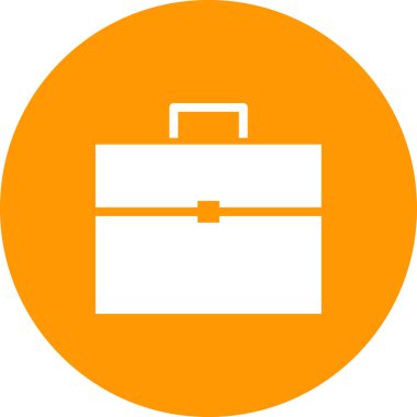 Evrak çantası simgesinin vektör illüstrasyonu