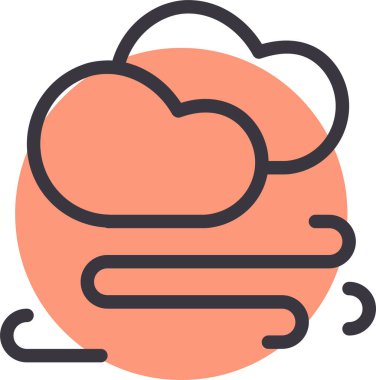 Bulut. Web simgesi basit illüstrasyon