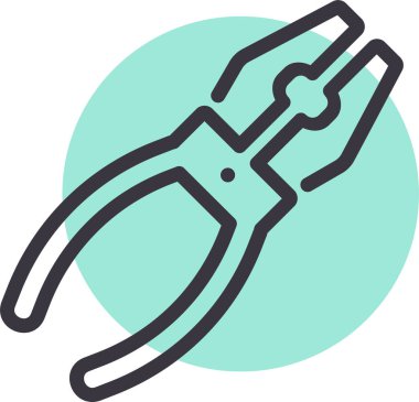 Kerpeten. Web simgesi basit illüstrasyon