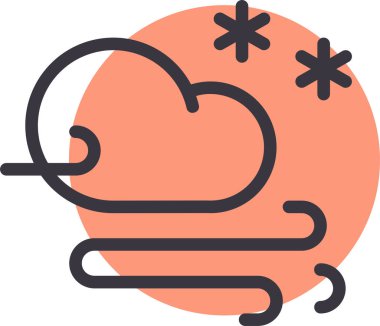 Bulut. Web simgesi basit illüstrasyon