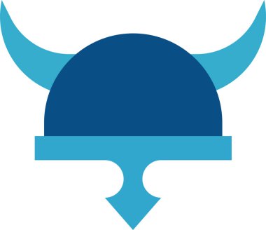 Miğfer. Web simgesi basit illüstrasyon