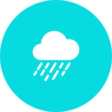 Bulut simgesi, vektör çizimi. düz tasarım biçimi