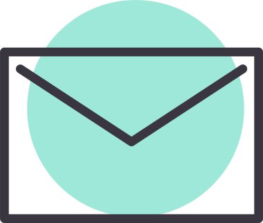 Mektup. Web simgesi basit tasarım