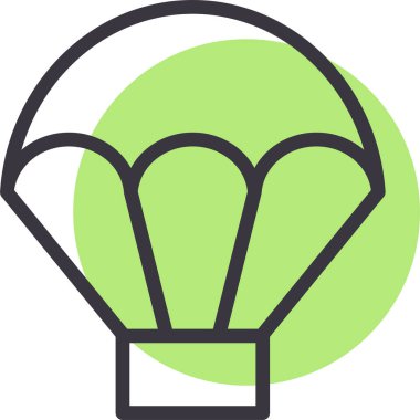 Balon. Web simgesi basit illüstrasyon