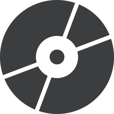 CD mi? Web simgesi basit illüstrasyon