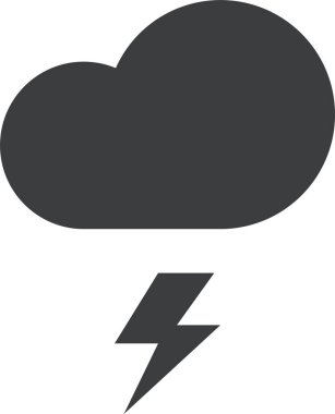 Bulut. Web simgesi basit illüstrasyon