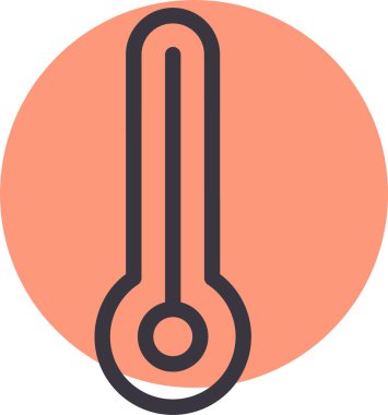 Termometre. Web simgesi basit tasarım