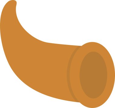 Kornükopi. Web simgesi basit illüstrasyon