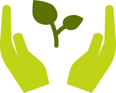 Ekolojik büyüme. vektör simgesi