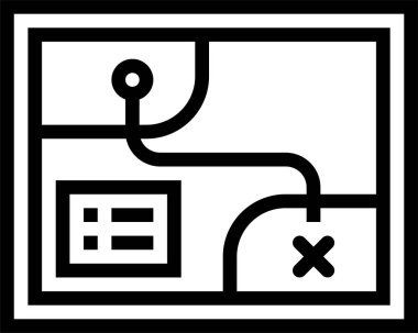 navigasyon simgesinin vektör çizimi