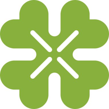 Yonca. Web simgesi basit illüstrasyon