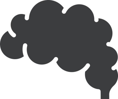 Bulut. Web simgesi basit illüstrasyon