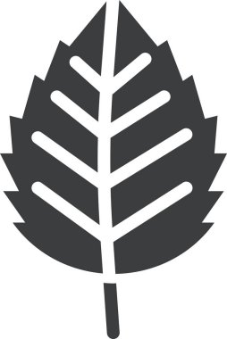 Yaprak. Web simgesi basit illüstrasyon