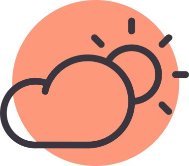 Hava bulutlu. Basit tasarım 