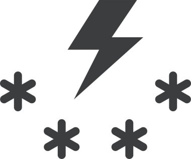 Kar yağışı vektör simgesi. arkaplan