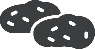 Tatlı patates. Web simgesi basit illüstrasyon