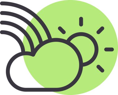 Güneş. Web simgesi basit illüstrasyon