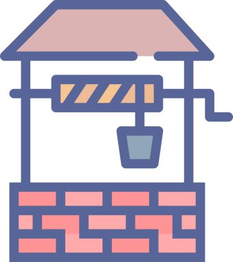 Bina. Web simgesi basit illüstrasyon