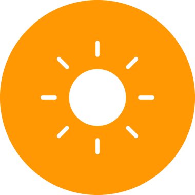 Güneş Simgesi Vektör illüstrasyonu