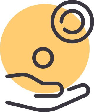 Tenis topu. Basit resimleme