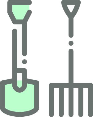 Kürek. Web simgesi basit illüstrasyon