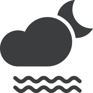 Bulut. Web simgesi basit illüstrasyon