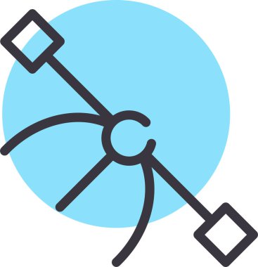 Pusula. Web simgesi vektör illüstrasyonu