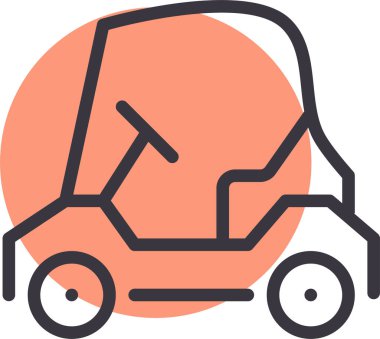 - Araba. Web simgesi basit illüstrasyon