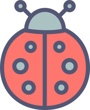 Böcek. Web simgesi basit illüstrasyon