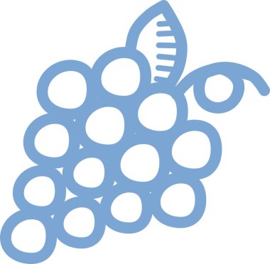 üzüm ikonu vektör illüstrasyonu 