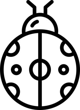 Böcek. Web simgesi basit illüstrasyon