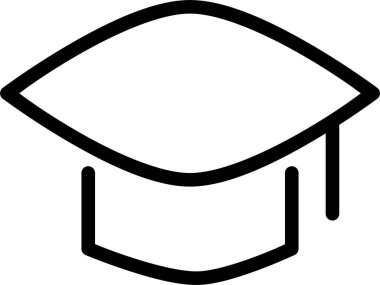 Şapka. Web simgesi basit illüstrasyon