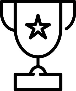 Kupa. Web simgesi basit illüstrasyon