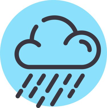 Bulut. Web simgesi basit illüstrasyon