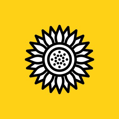 çiçek simgesi vektör illüstrasyonu