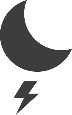 Ay. Web simgesi basit illüstrasyon