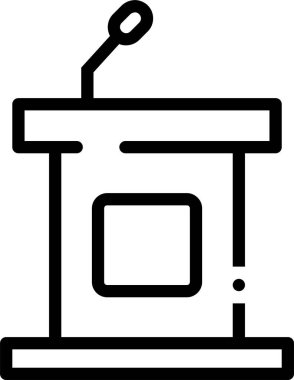 Podyum ikonu. Basit resimleme