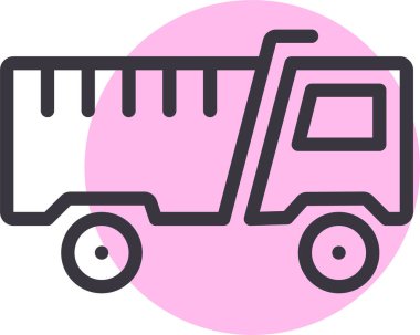 - Araba. Web simgesi basit illüstrasyon