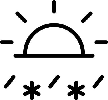 Güneş. Web simgesi basit illüstrasyon