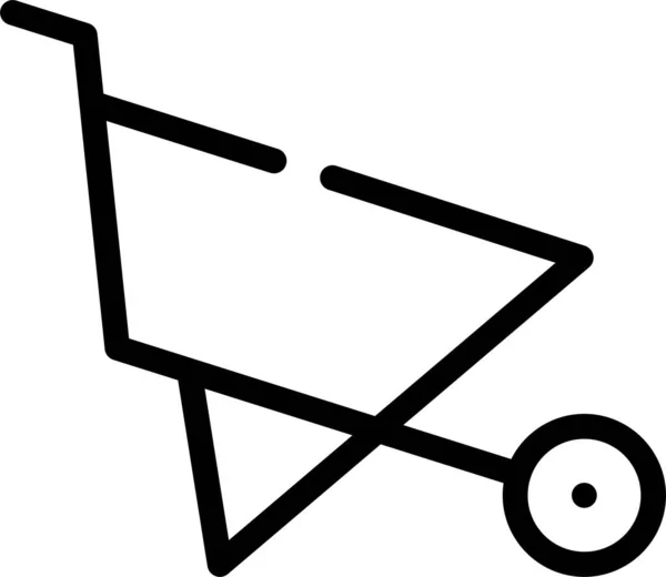 ショッピングカート シンプルなデザイン — ストックベクタ
