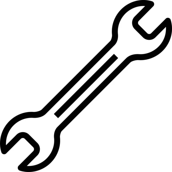 Spanner Icono Web Diseño Simple — Vector de stock